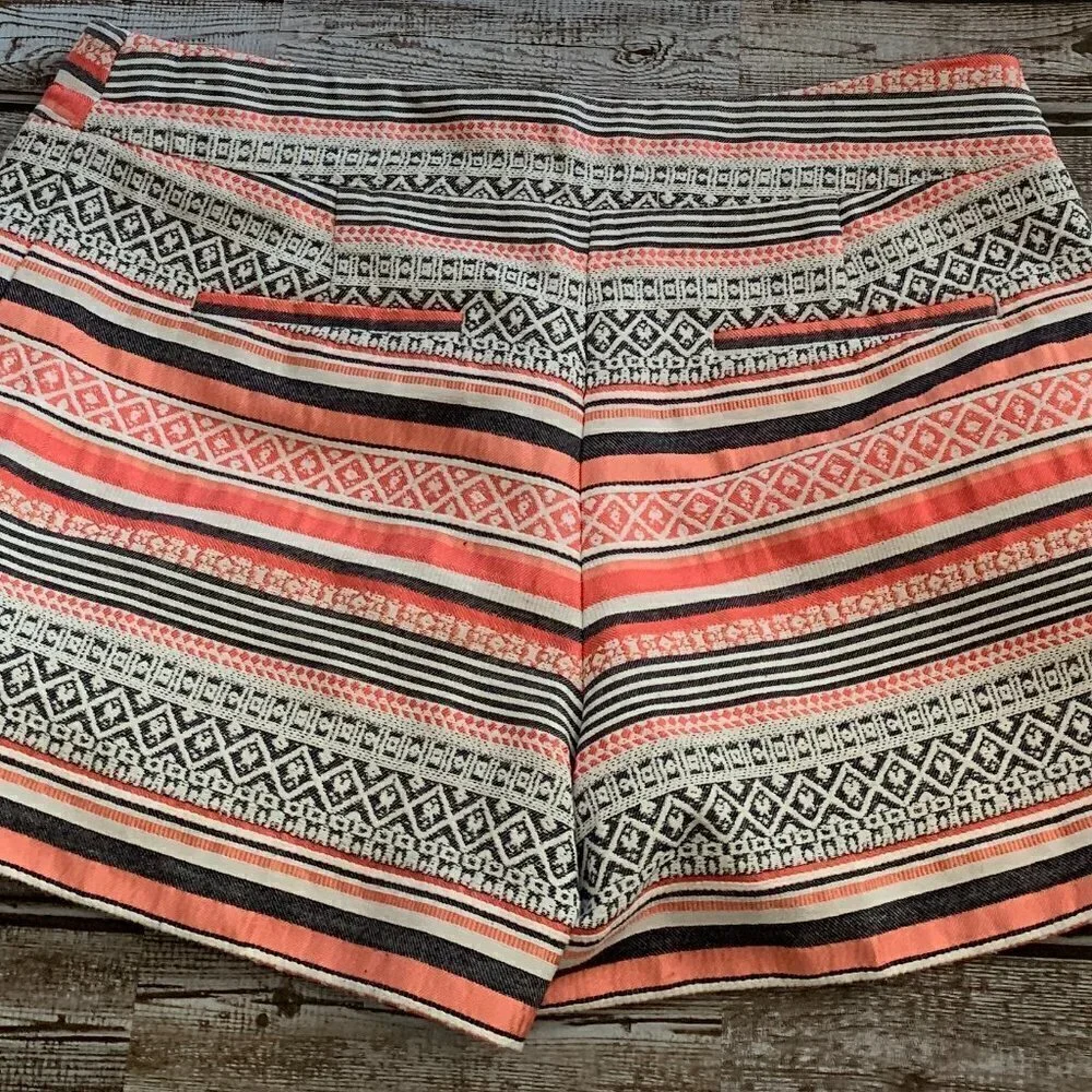 ANN Taylor Loft The Riviera Multicolor Aztec Boho Casual Shorts